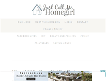 Tablet Screenshot of justcallmehomegirl.com